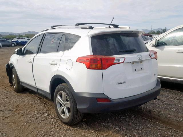 JTMWFREV8FJ037107 - 2015 TOYOTA RAV4 XLE WHITE photo 3