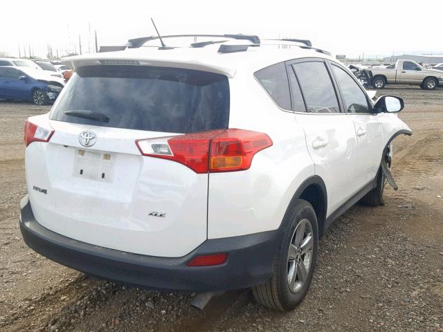 JTMWFREV8FJ037107 - 2015 TOYOTA RAV4 XLE WHITE photo 4