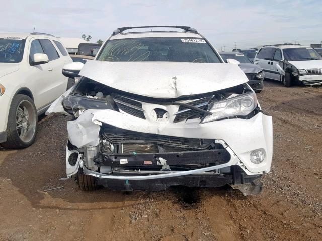 JTMWFREV8FJ037107 - 2015 TOYOTA RAV4 XLE WHITE photo 9