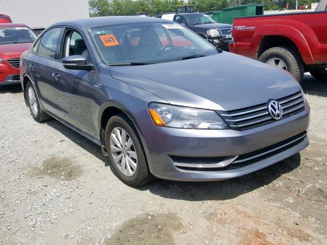 1VWAS7A39EC067229 - 2014 VOLKSWAGEN PASSAT S GRAY photo 1