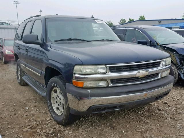 1GNEK13V85R110303 - 2005 CHEVROLET TAHOE K150 BLUE photo 1