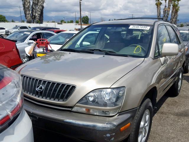 JT6GF10U7Y0055408 - 2000 LEXUS RX 300 TAN photo 2