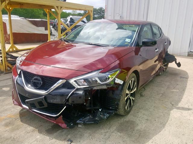 1N4AA6AP6JC404099 - 2018 NISSAN MAXIMA 3.5 RED photo 2