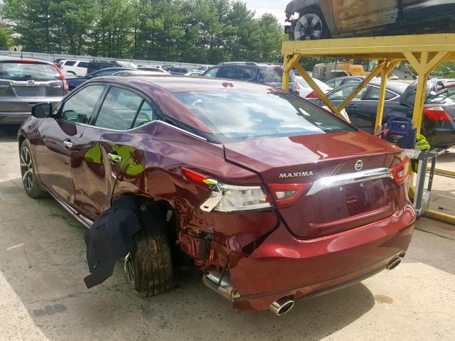 1N4AA6AP6JC404099 - 2018 NISSAN MAXIMA 3.5 RED photo 3