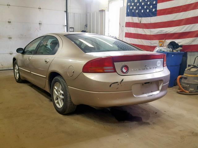 2B3HD46R14H647031 - 2004 DODGE INTREPID S GOLD photo 3