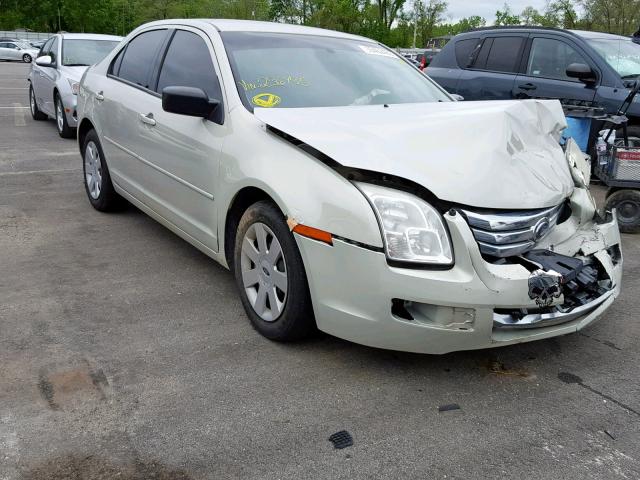 3FAHP06ZX8R236435 - 2008 FORD FUSION S CREAM photo 1