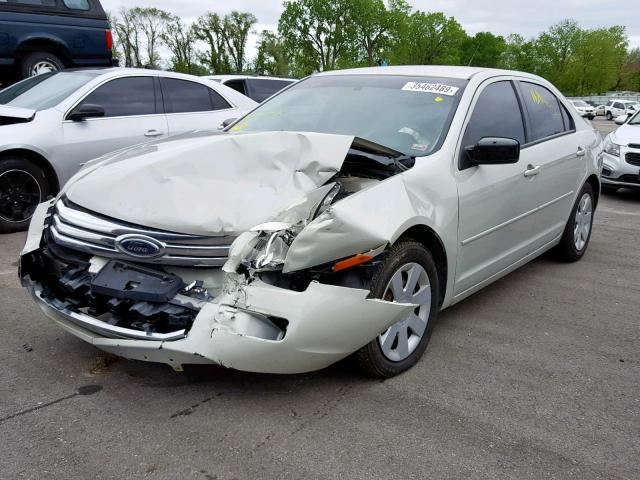 3FAHP06ZX8R236435 - 2008 FORD FUSION S CREAM photo 2