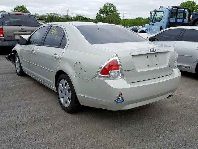 3FAHP06ZX8R236435 - 2008 FORD FUSION S CREAM photo 3