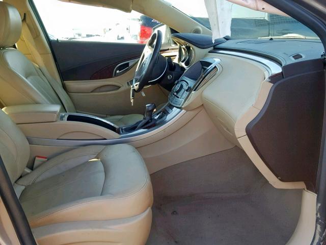 1G4GC5EG3AF187107 - 2010 BUICK LACROSSE C TAN photo 5