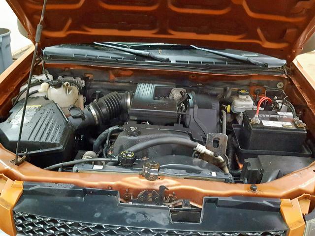 1GCDT136958282209 - 2005 CHEVROLET COLORADO ORANGE photo 7