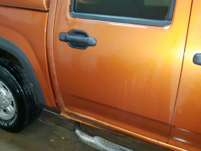 1GCDT136958282209 - 2005 CHEVROLET COLORADO ORANGE photo 9