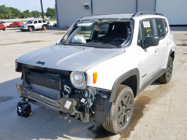 ZACCJBAB5JPJ07429 - 2018 JEEP RENEGADE S ვერცხლისფერი ფოტო 2