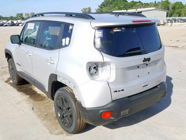 ZACCJBAB5JPJ07429 - 2018 JEEP RENEGADE S ვერცხლისფერი ფოტო 3