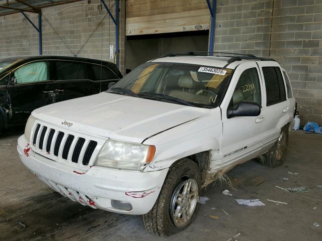 1J4GW58N4YC236259 - 2000 JEEP GRAND CHER WHITE photo 2