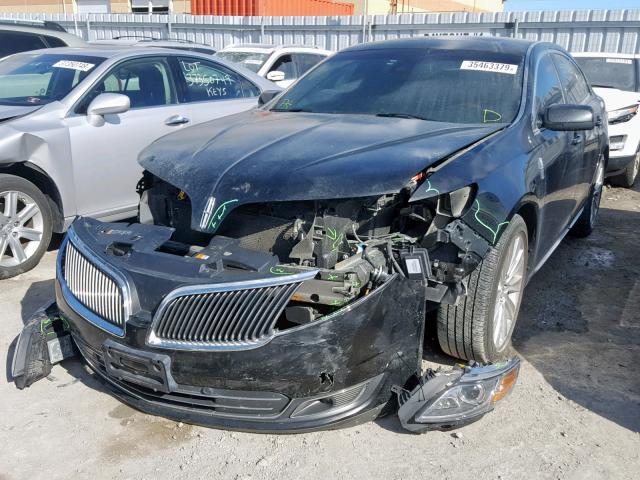 1LNHL9FT7DG606226 - 2013 LINCOLN MKS BLACK photo 2