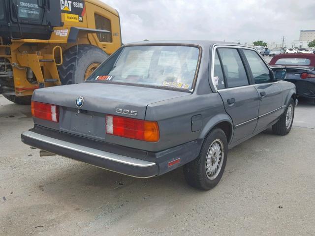 WBAAE6400H8821824 - 1987 BMW 325 E AUTO GRAY photo 4