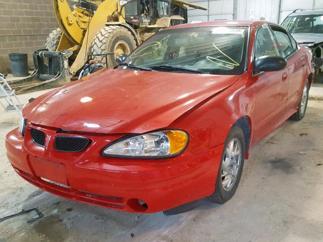 1G2NF52E04M668071 - 2004 PONTIAC GRAND AM S RED photo 2