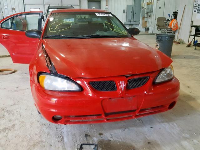 1G2NF52E04M668071 - 2004 PONTIAC GRAND AM S RED photo 9