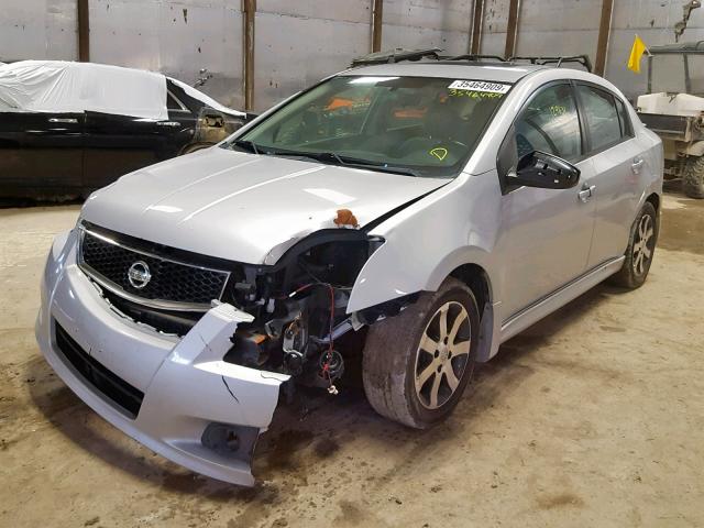 3N1AB6APXCL652597 - 2012 NISSAN SENTRA 2.0 SILVER photo 2