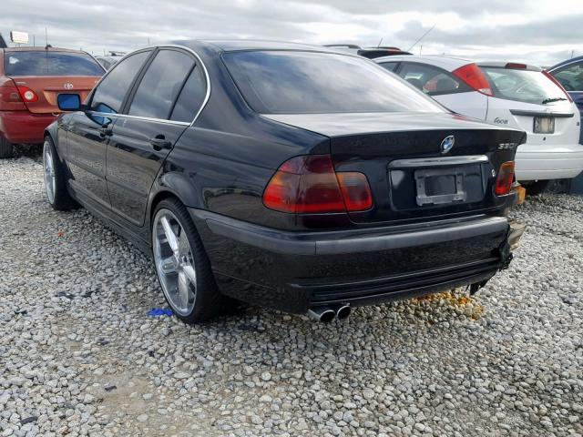 WBAEV534X2KM19254 - 2002 BMW 330 I BLACK photo 3