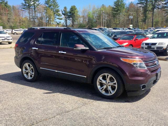 1FMHK8F8XBGA13577 - 2011 FORD EXPLORER L BURGUNDY photo 1