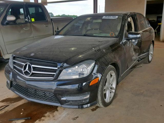 WDDGF4HB3ER314146 - 2014 MERCEDES-BENZ C 250 BLACK photo 2