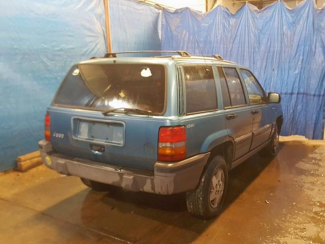 1J4GZ58S7RC220622 - 1994 JEEP GRAND CHER BLUE photo 4