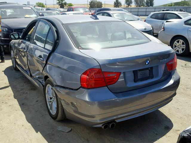 WBAPH5C50AA439722 - 2010 BMW 328 I SULE GRAY photo 3