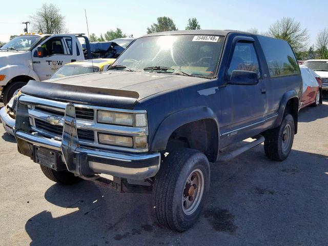 1GNEK18K7RJ300547 - 1994 CHEVROLET BLAZER K15 BLUE photo 2