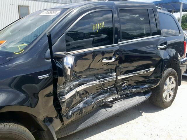 1A8HX58N28F158983 - 2008 CHRYSLER ASPEN LIMI BLACK photo 10