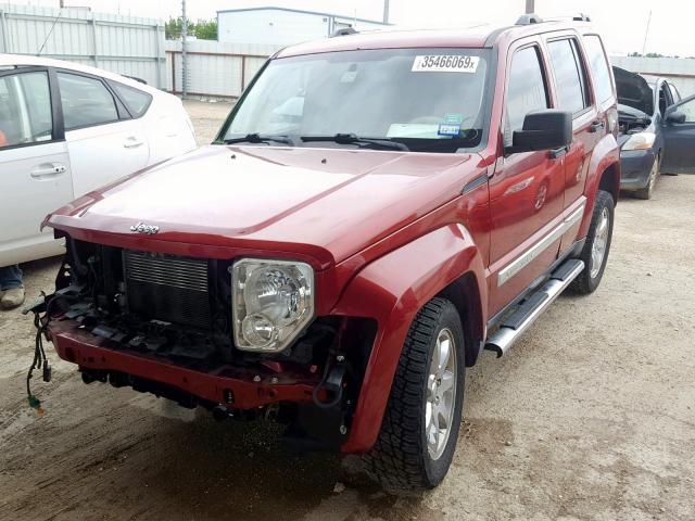 1J4PN5GK1BW520738 - 2011 JEEP LIBERTY LI RED photo 2