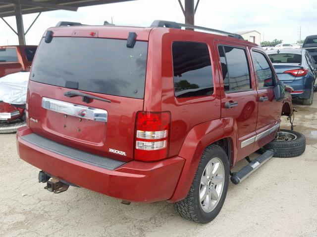 1J4PN5GK1BW520738 - 2011 JEEP LIBERTY LI RED photo 4