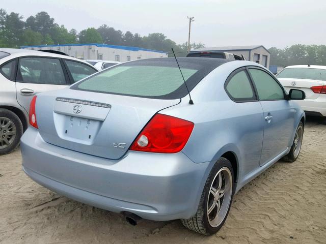 JTKDE177060116294 - 2006 TOYOTA SCION TC BLUE photo 4
