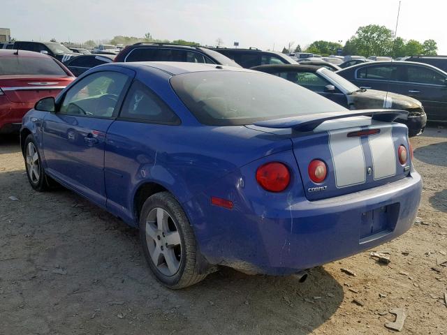 1G1AL18F387161447 - 2008 CHEVROLET COBALT LT BLUE photo 3