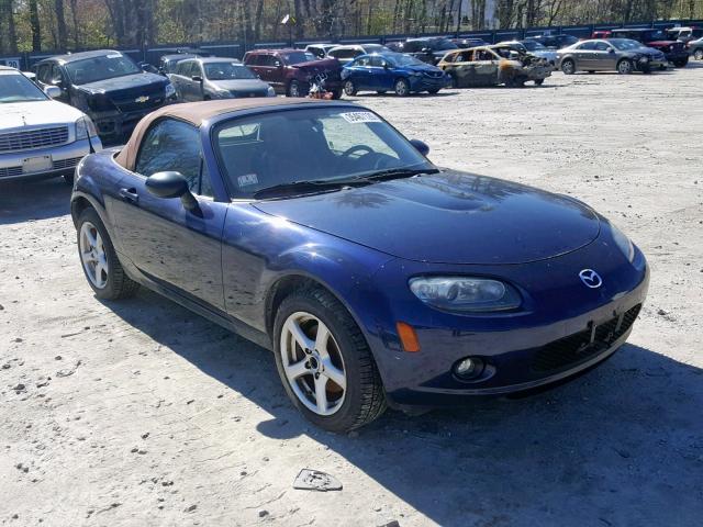 JM1NC25F980142736 - 2008 MAZDA MX-5 MIATA BLUE photo 1