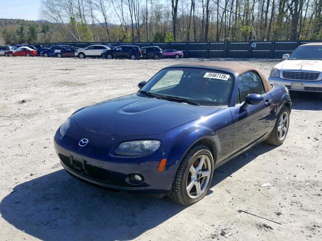 JM1NC25F980142736 - 2008 MAZDA MX-5 MIATA BLUE photo 2