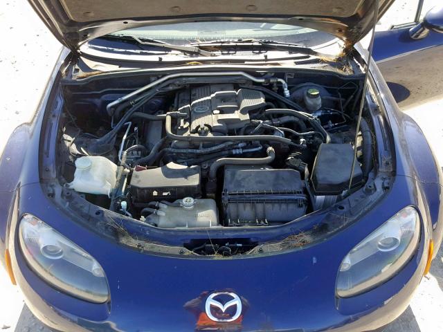 JM1NC25F980142736 - 2008 MAZDA MX-5 MIATA BLUE photo 7