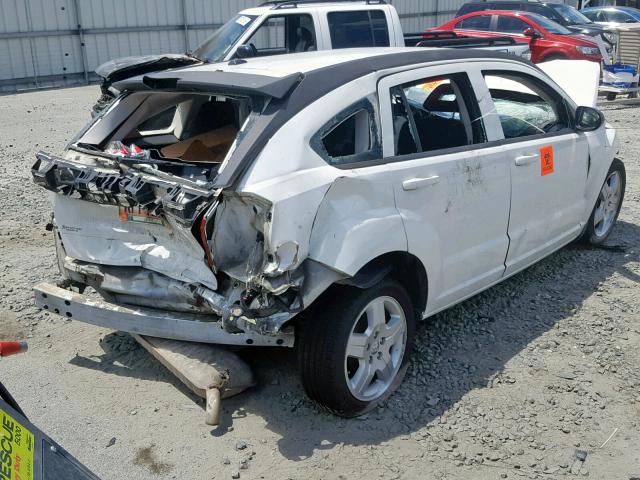 1B3HB48A49D209878 - 2009 DODGE CALIBER SX WHITE photo 4