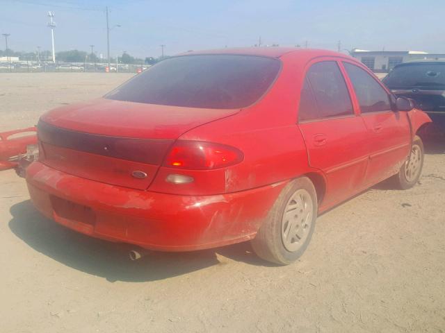 1FAFP13P9WW255276 - 1998 FORD ESCORT SE RED photo 4