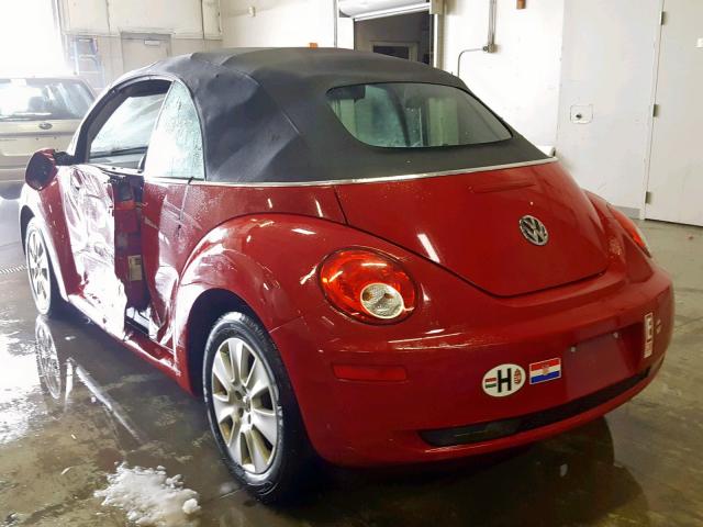 3VWPF31YX8M406909 - 2008 VOLKSWAGEN NEW BEETLE Rot Foto 3