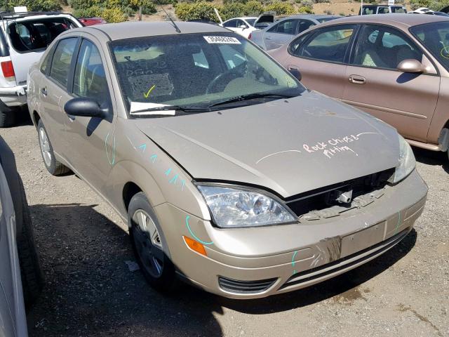 1FAFP34N87W142154 - 2007 FORD FOCUS ZX4 TAN photo 1