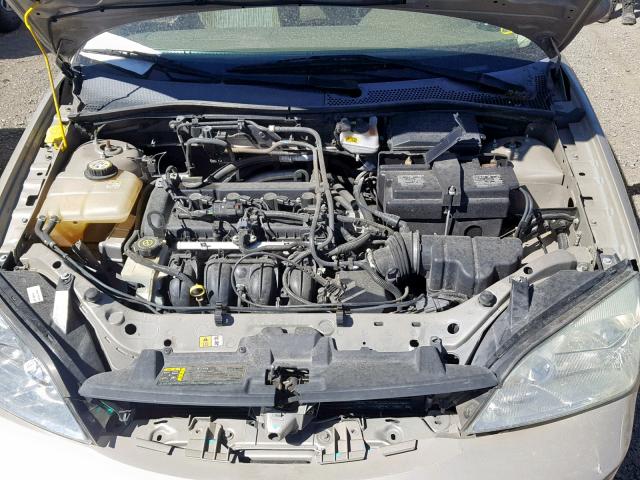 1FAFP34N87W142154 - 2007 FORD FOCUS ZX4 TAN photo 7