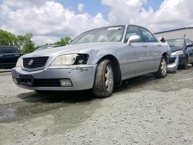 JH4KA965X2C009477 - 2002 ACURA 3.5RL SILVER photo 2