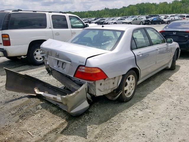 JH4KA965X2C009477 - 2002 ACURA 3.5RL SILVER photo 4