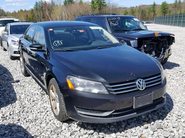 1VWBP7A33DC019049 - 2013 VOLKSWAGEN PASSAT SE BLACK photo 1