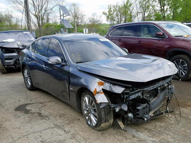 JN1EV7ARXJM432668 - 2018 INFINITI Q50 LUXE GRAY photo 1