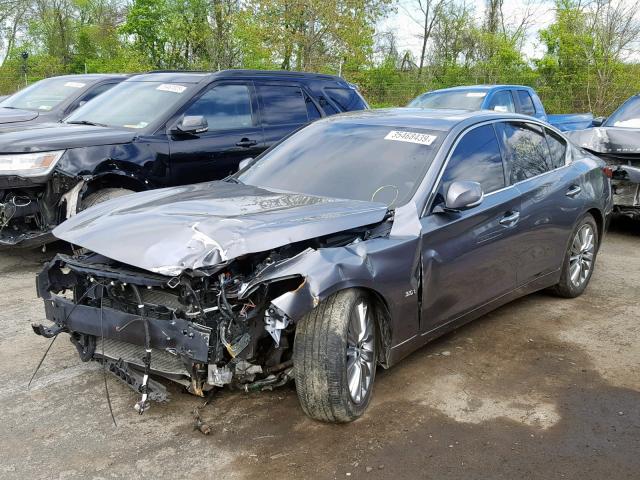 JN1EV7ARXJM432668 - 2018 INFINITI Q50 LUXE GRAY photo 2