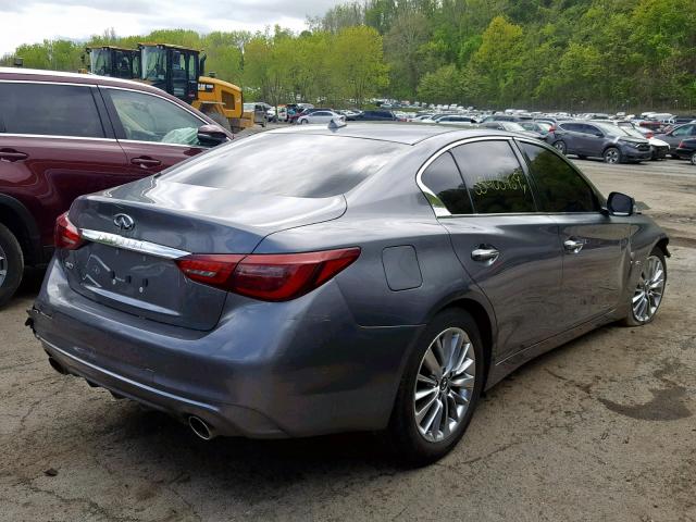 JN1EV7ARXJM432668 - 2018 INFINITI Q50 LUXE GRAY photo 4