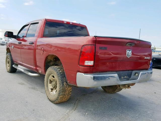 3D7UT2CLXBG578444 - 2011 DODGE RAM 2500 RED photo 3