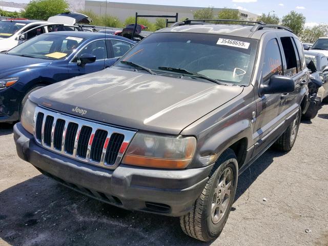 1J4G248SXYC314927 - 2000 JEEP GRAND CHER GRAY photo 2